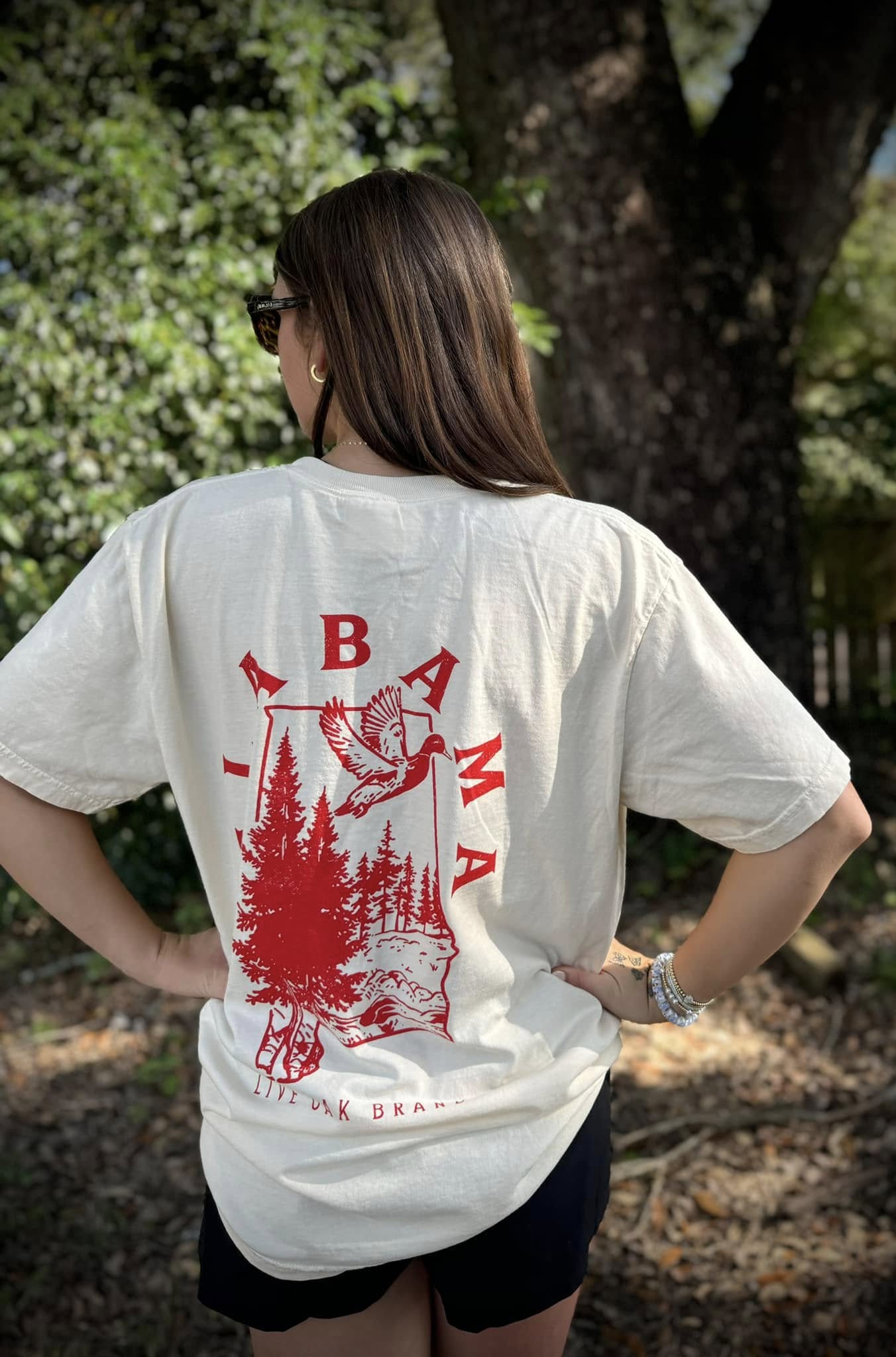 Live Oak Brand Alabama State Outline S/S TEE Shirt
