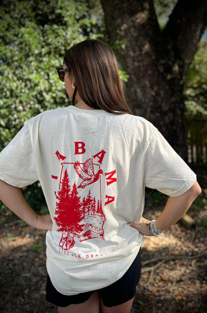Live Oak Brand Alabama State Outline S/S TEE Shirt