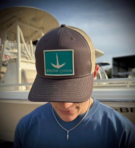 Struttin' Cotton Turkey Track Patch Snapback Hat