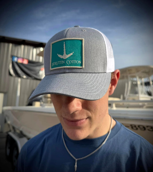 Struttin' Cotton Turkey Track Patch Snapback Hat