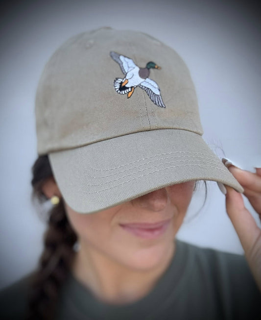 Huck Outdoors Flying Mallard Unstructured Ball Cap