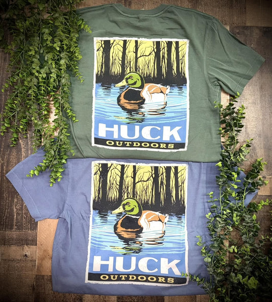 Huck Outdoors Mallard Poster S/S TEE Shirt
