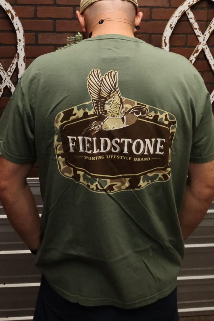 Fieldstone Outdoors Camo Wood Duck S/S TEE Shirt