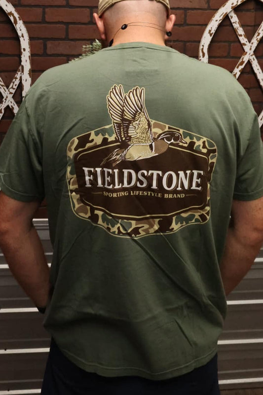 Fieldstone Outdoors Camo Wood Duck S/S TEE Shirt