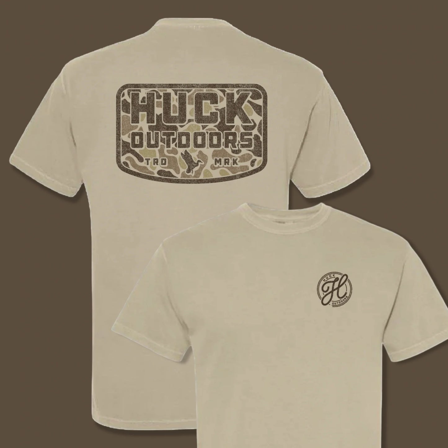 Huck Outdoors Slough Camo Patch S/S TEE Shirt