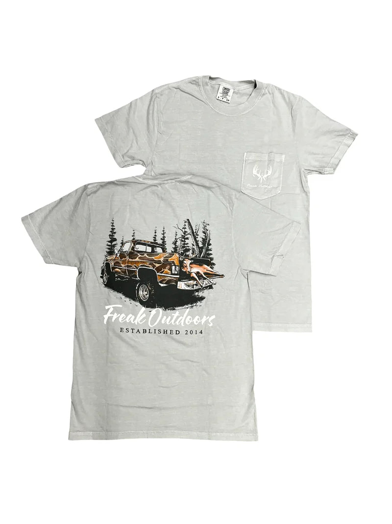 Freak Outdoors Buck in a Truck Pocket S/S TEE Shirt