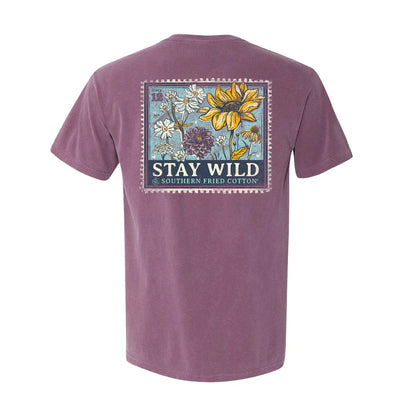 Southern Fried Cotton Women's Stay Wild S/S TEE Shirt