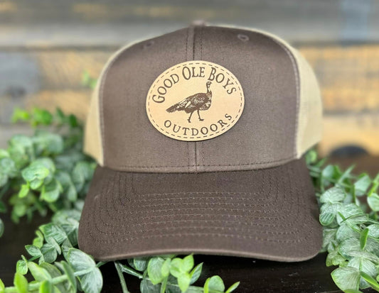Good Ole Boys Turkey Leather Patch Snapback Hat