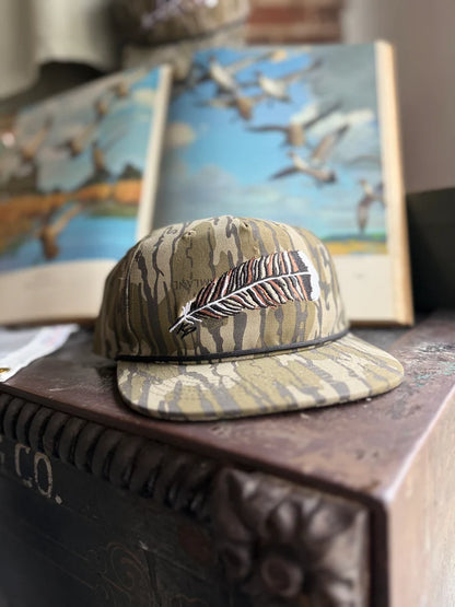 Knotted Pine Trading Co. Turkey Feather Rope Snapback Hat