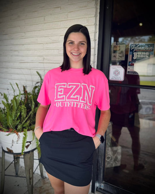 EZN Outfitters Women's Puff Logo S/S TEE Shirt