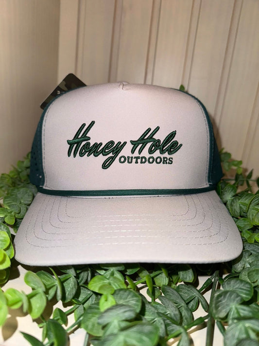 Honey Hole Outdoors Embroidered Logo Heritage Performance Rope Snapback Hat