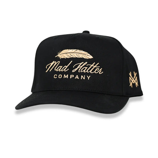 Mad Hatter Retro Feather Trucker Snapback Hat