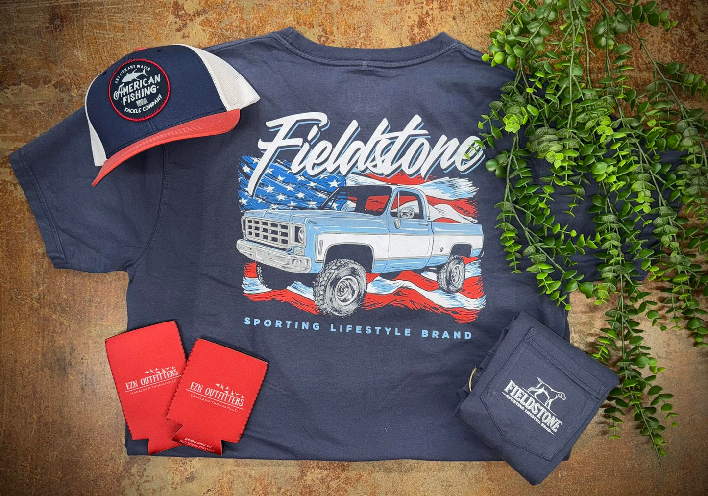 Fieldstone Outdoors USA Truck S/S TEE Shirt