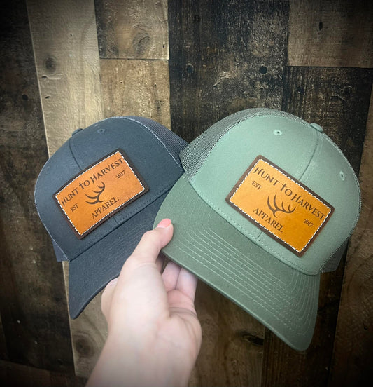Hunt to Harvest Leather Patch Snapback Hat