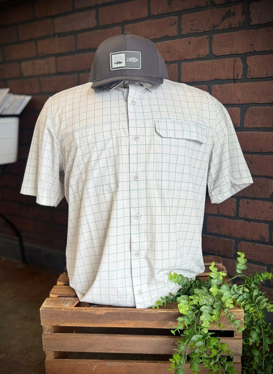 Aftco Air O Mesh Printed S/S Button Down Shirt