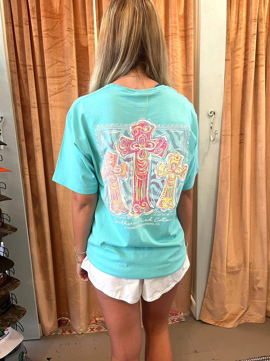 Southern Fried Cotton Women's Faith Hope Love S/S TEE Shirt