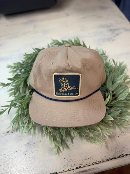 Struttin' Cotton Old School Mallard Patch Rope Snapback Hat