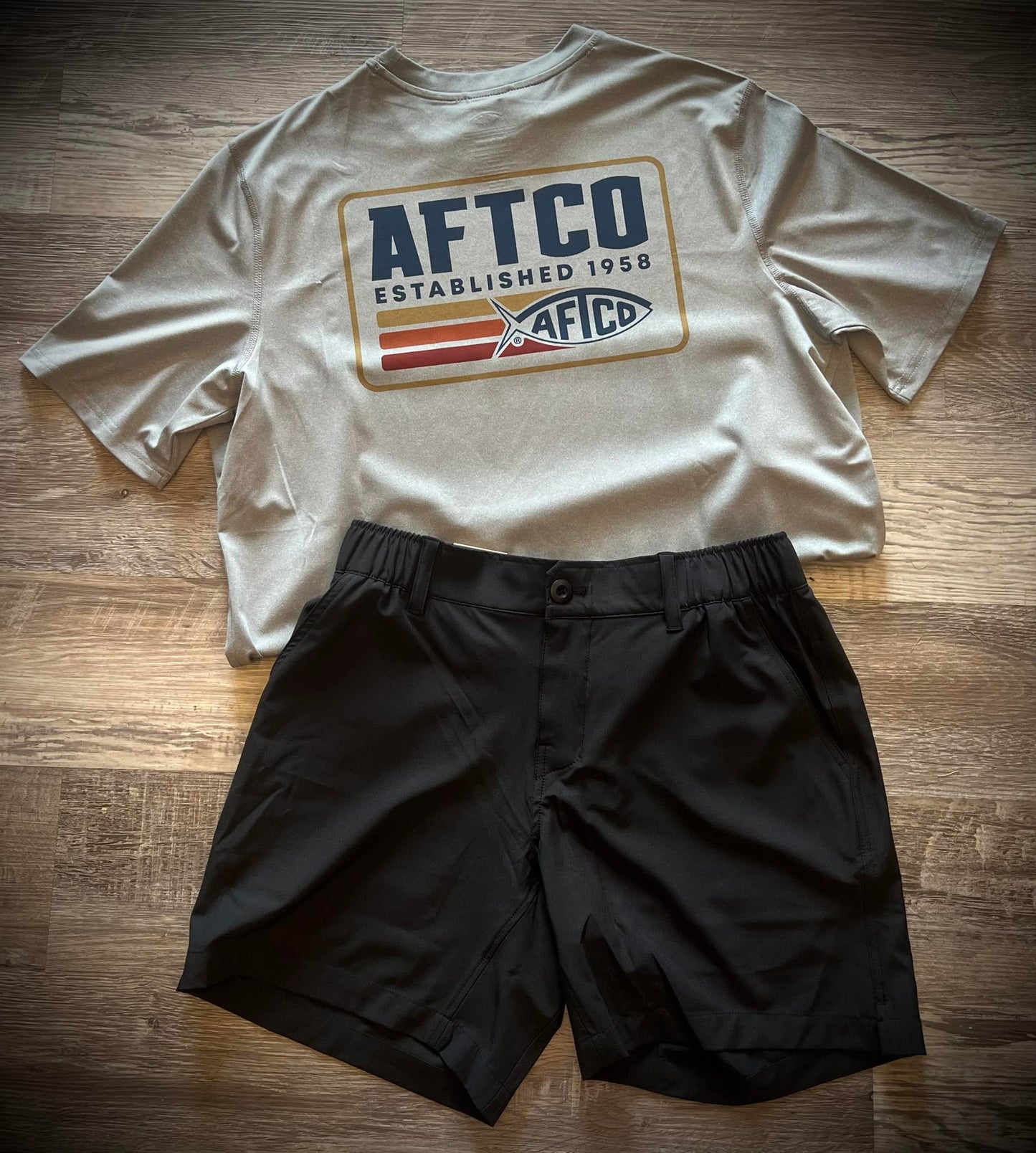 Aftco Men's Strype UVX S/S Performance Shirt