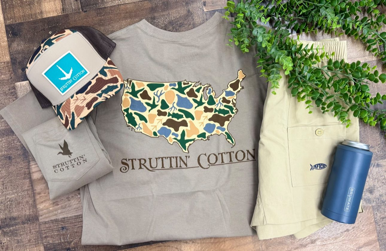 Struttin Cotton United States Standout Camo S/S TEE Shirt