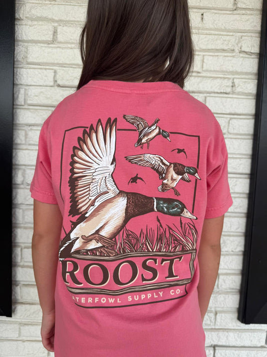 Roost Waterfowl Youth Roost Mallard Pitching S/S TEE Shirt