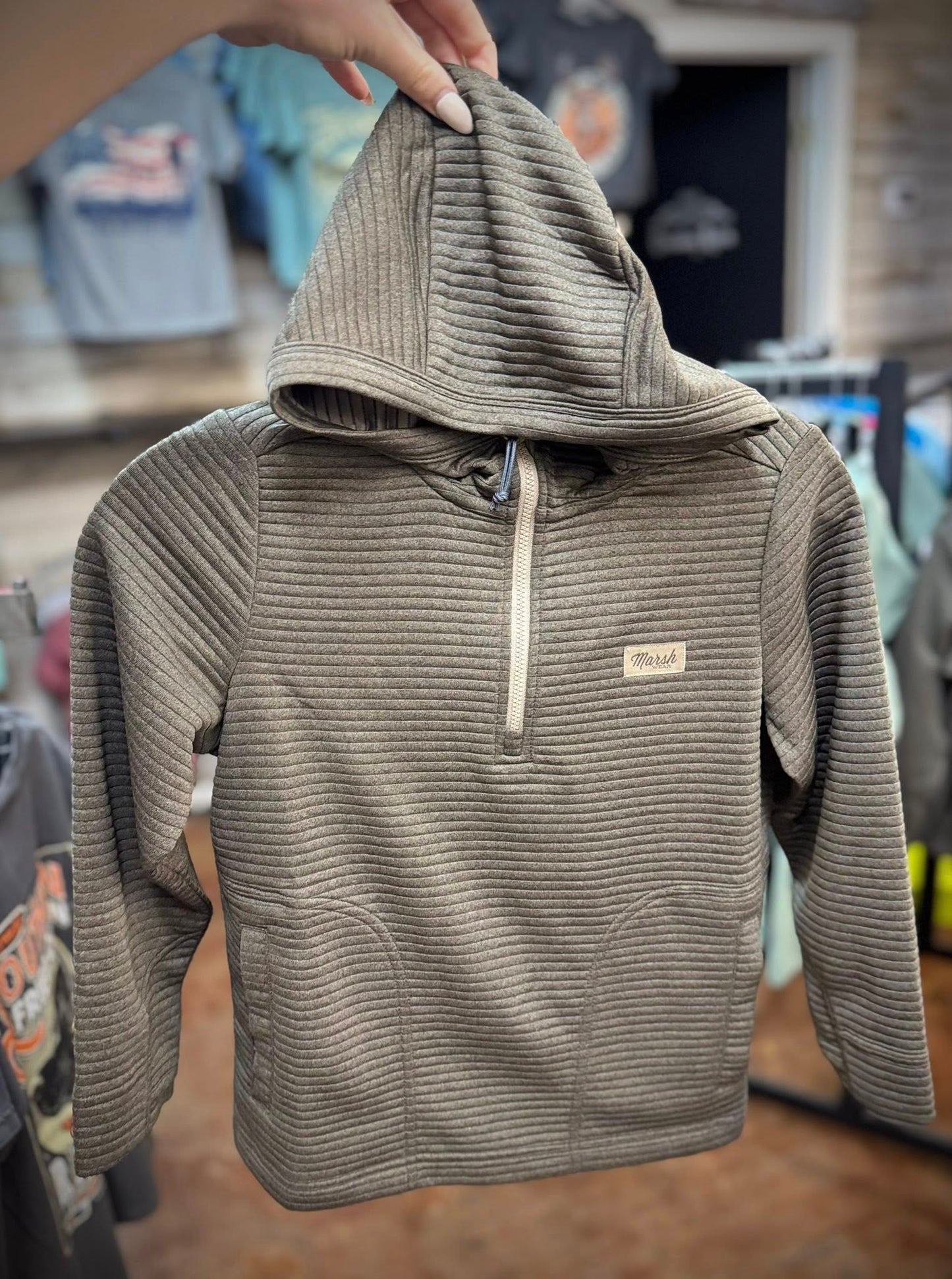Marsh Wear Apparel Youth Sullivan Tech Hooded Pullover Jacket