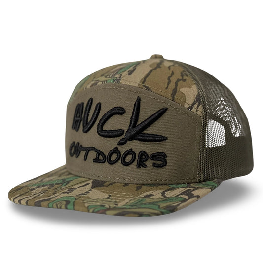 Huck Outdoors Turkey Track 7 Panel Snapback Hat