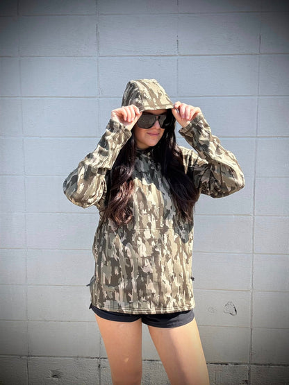 Aftco Men's Coastal Layer Printed Hooded Pullover