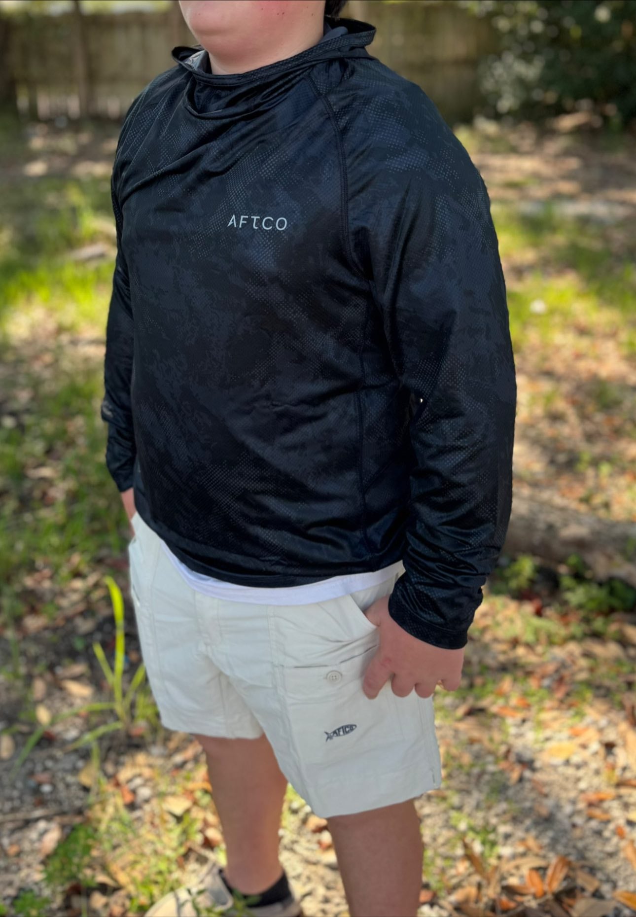Aftco Men's Adapt Hood L/S Perf Shirt