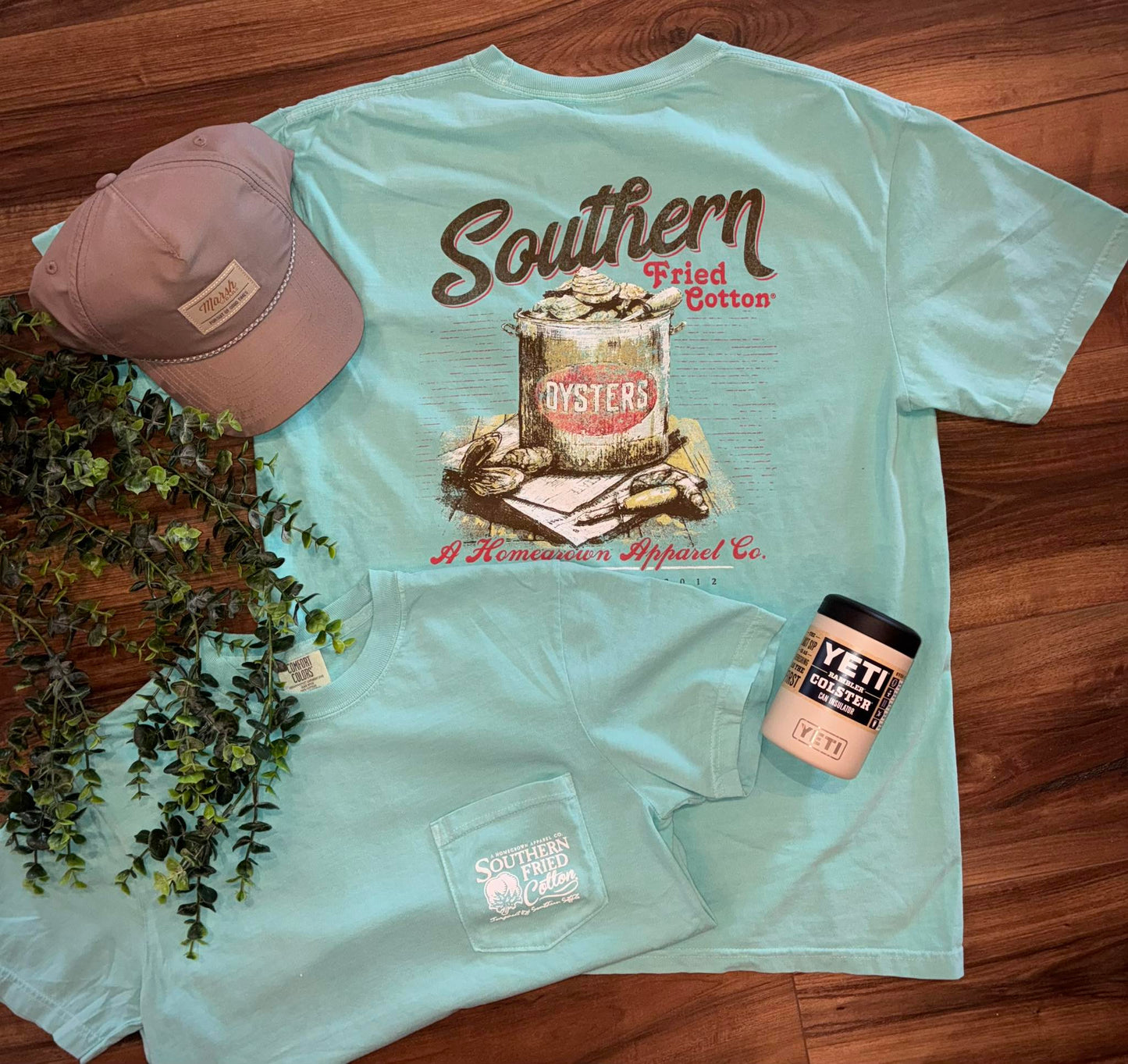 Southern Fried Cotton Bucket of Oysters S/S TEE Shirt