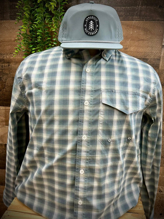 Aftco Men's Portside Tech Button Down L/S Shirt