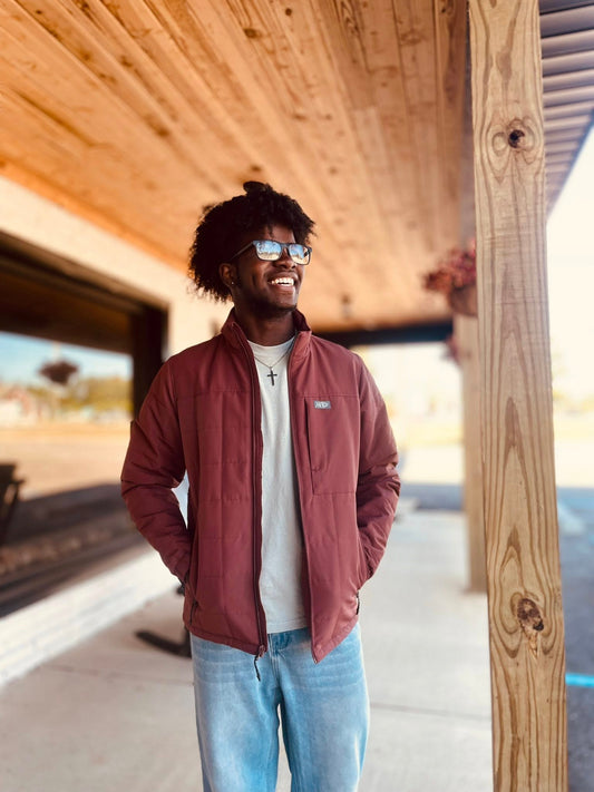 Aftco Men's Crosswind Puff Full Zip Jacket