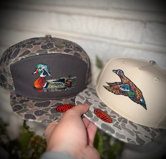 Roost Waterfowl Youth Roost Embroidered Mottled Canvas Marsh Camo Bill Snapback Hat