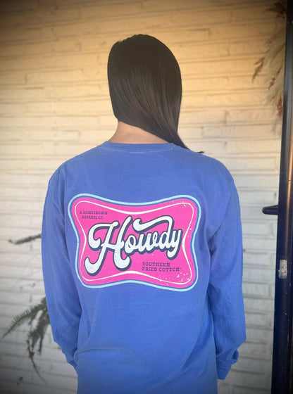 Southern Fried Cotton Women's Howdy L/S TEE Shirt