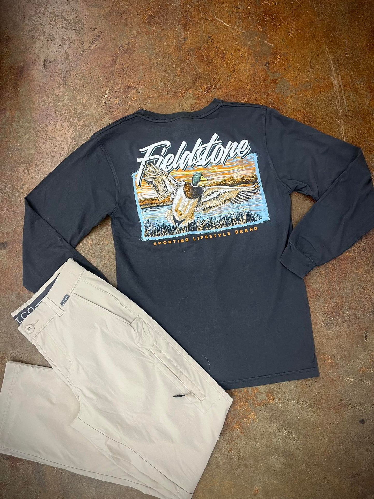 Fieldstone Outdoors Youth Morning Flight L/S TEE Shirt