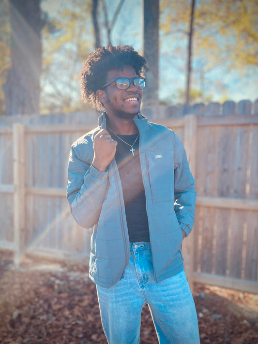 Aftco Men's Crosswind Puff Full Zip Jacket