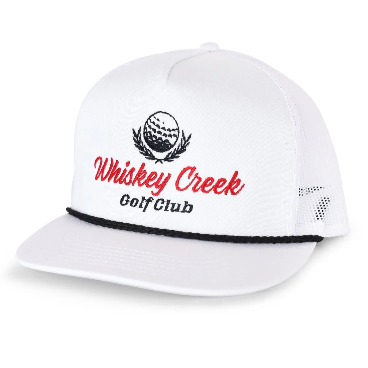 Whiskey Bent Hat Co. Whiskey Creek Golf Club Rope Snapback Hat