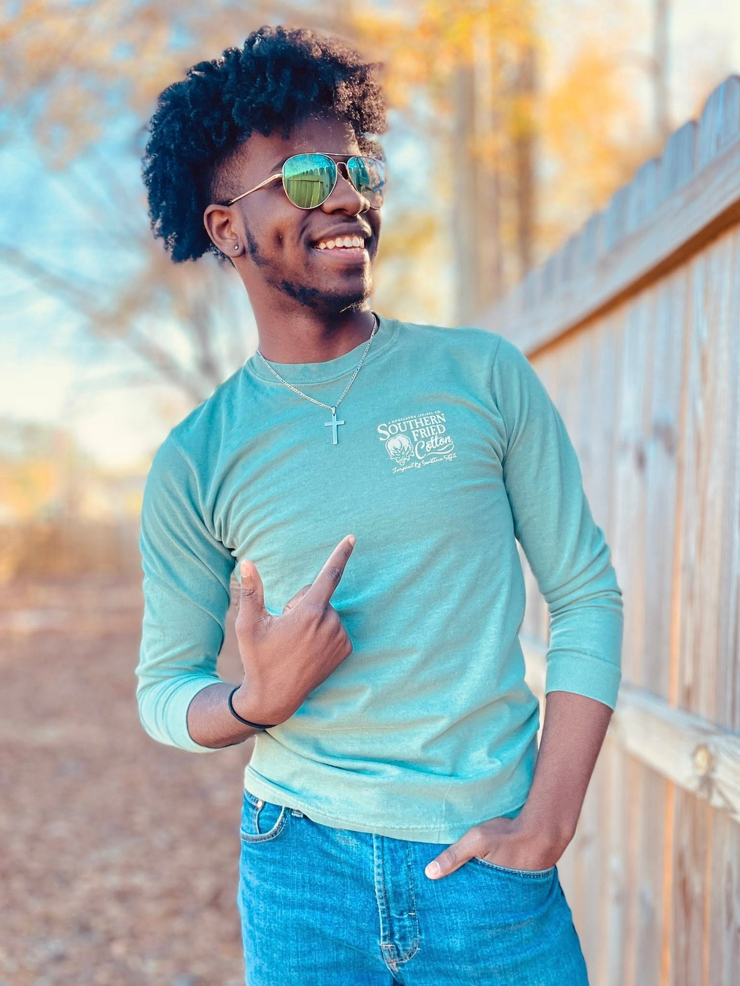 Southern Fried Cotton Good OL' Bird Dog L/S TEE Shirt