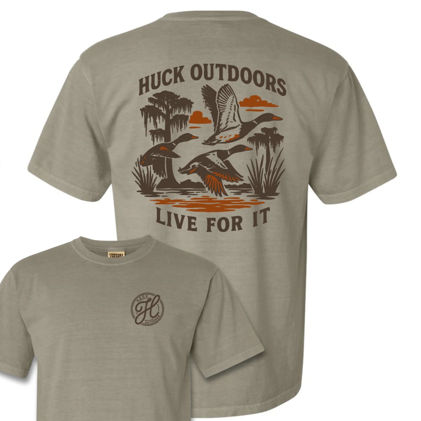 Huck Outdoors Mallards in the Marsh S/S TEE Shirt