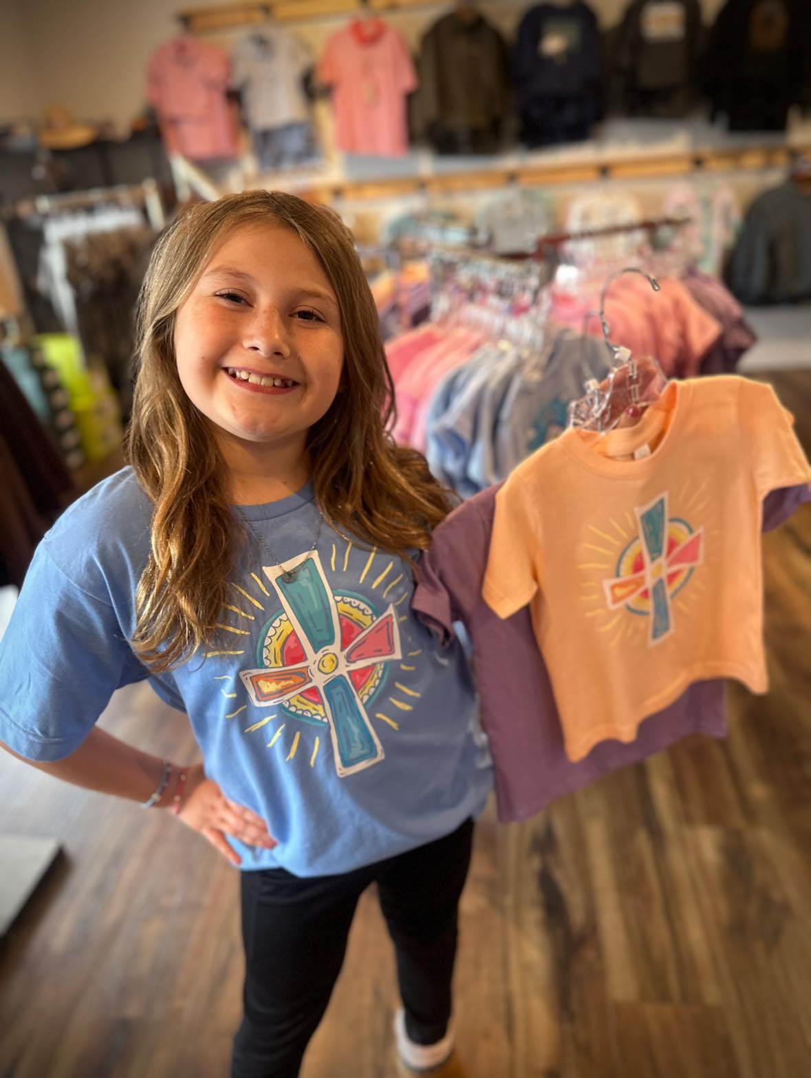 Life in the South Youth Girl Cross Shining S/S TEE Shirt
