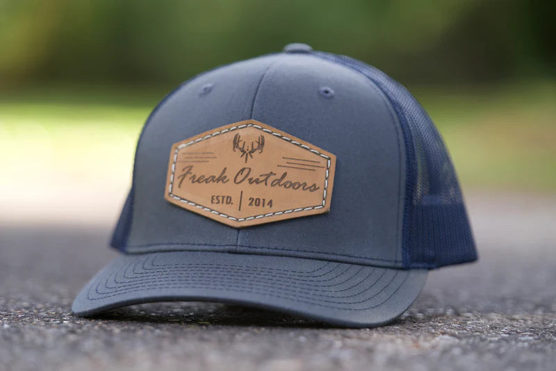Freak Outdoors Topeka Leather Patch Snapback Hat