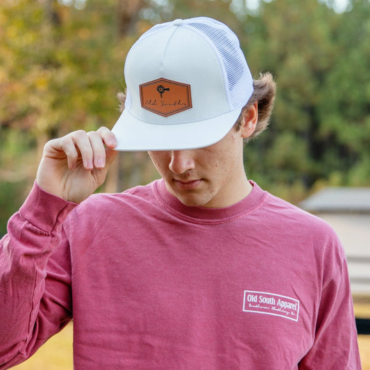 Old South Apparel Signature Leather Patch Snapback Hat