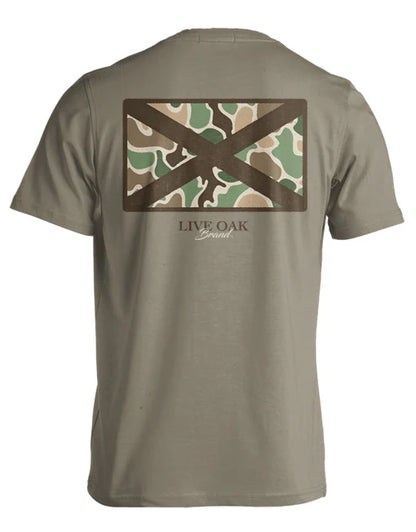 Live Oak Brand Camo State Flags Alabama S/S TEE Shirt