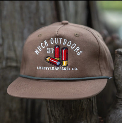 Huck Outdoors Shot Shell Original Rope Snapback Hat
