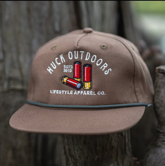 Huck Outdoors Shot Shell Original Rope Snapback Hat