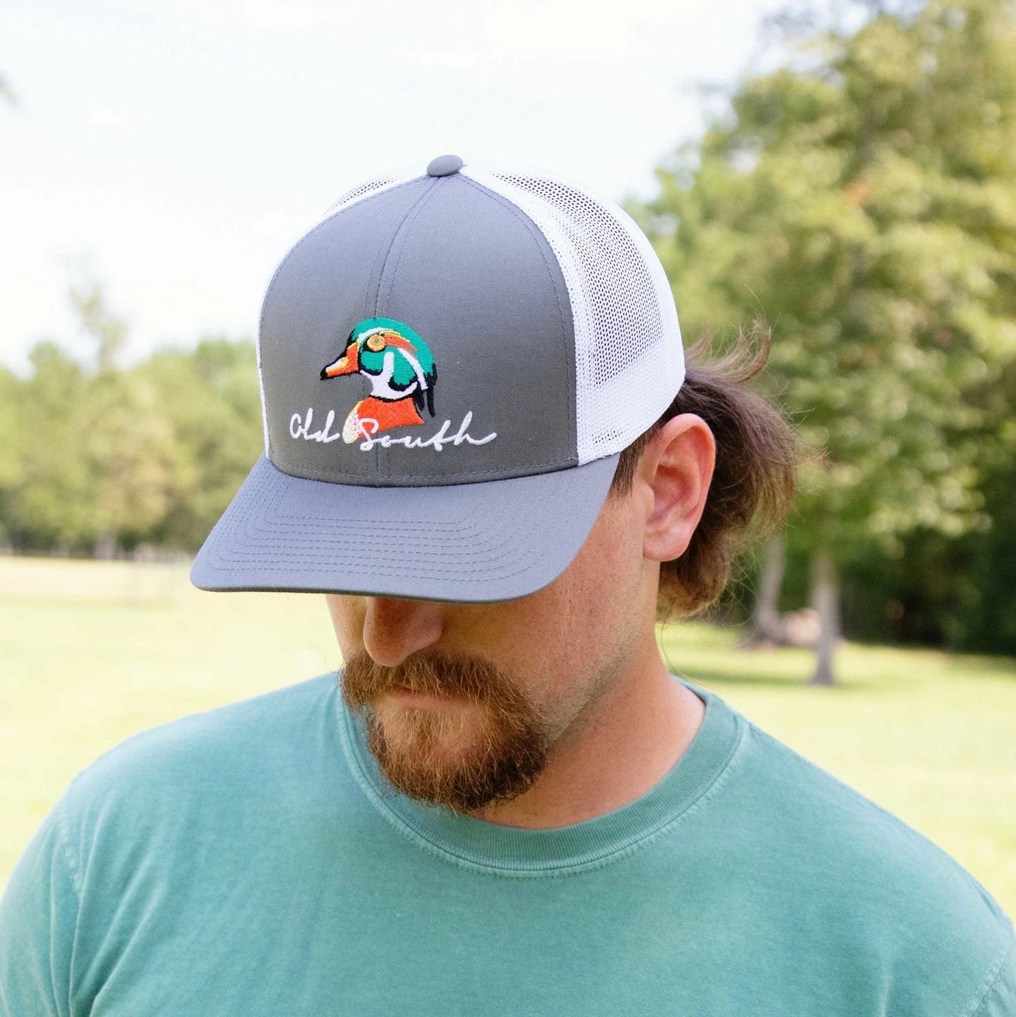 Old South Apparel Wood Duck Trucker Snapback Hat