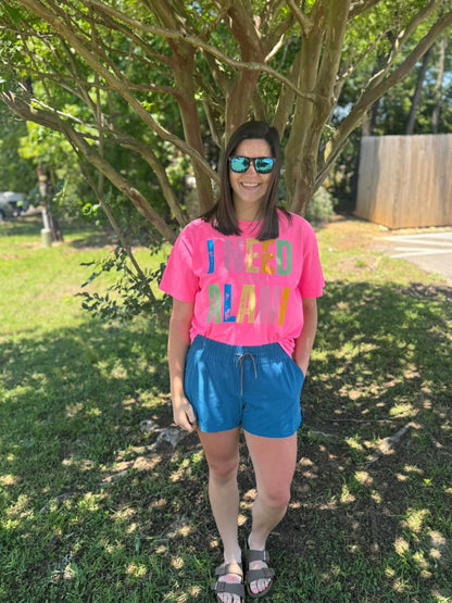 Southern Backroad Women's I need an ALANI Neon S/S TEE Shirt