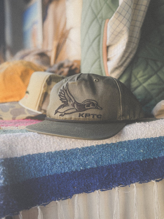 Knotted Pine Trading Co. Wood Duck Logo Rope Snapback Hat