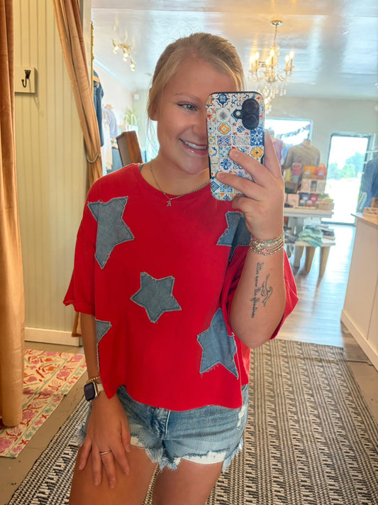 Lady Liberty Star Top
