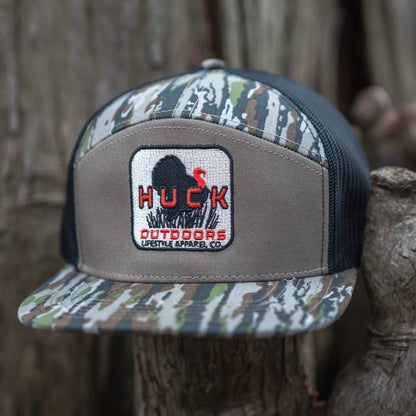 Huck Outdoors Turkey Strut Patch 7 Panel Snapback Hat