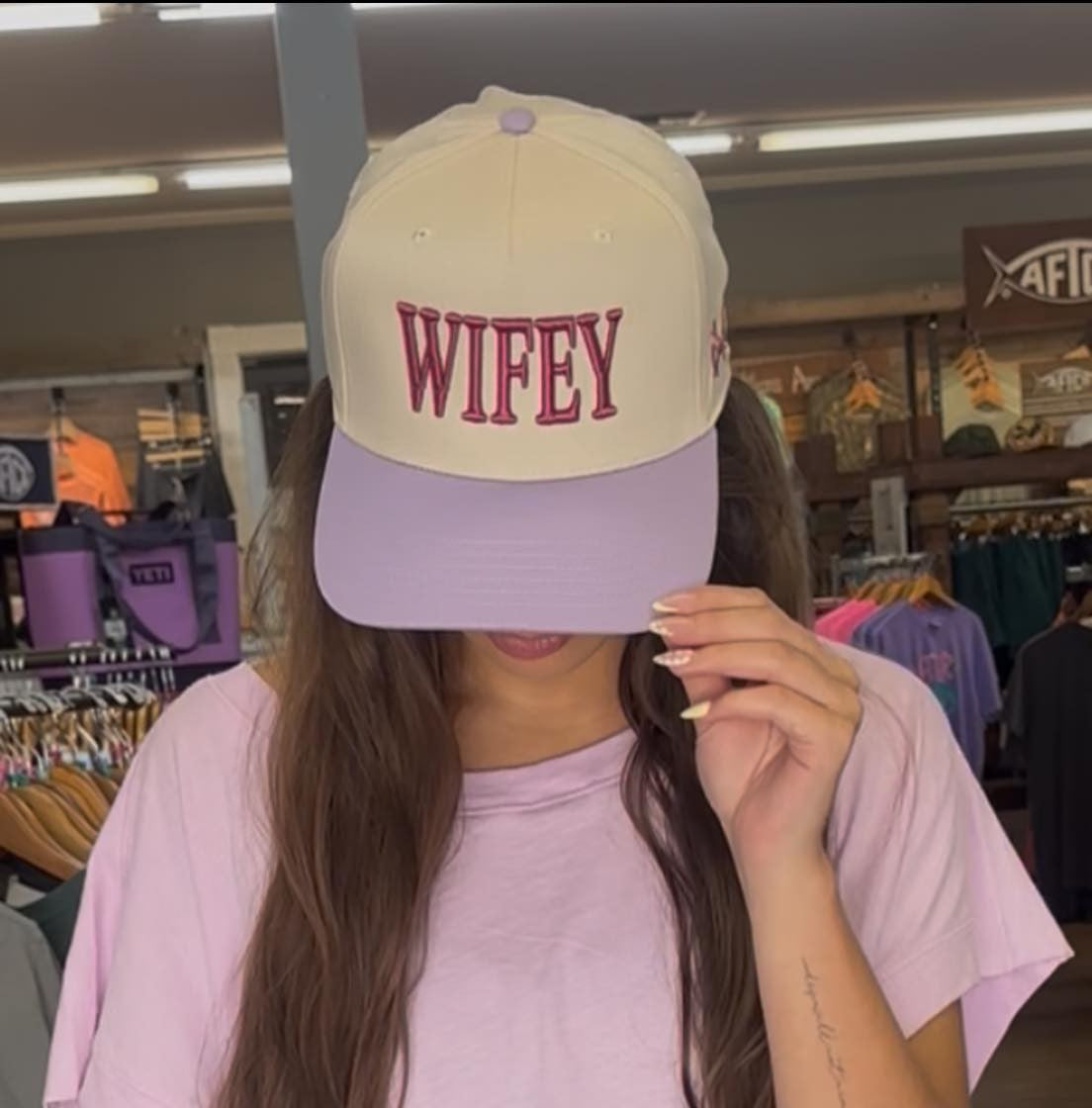 Mad Hatter Wifey Trucker Snapback Hat